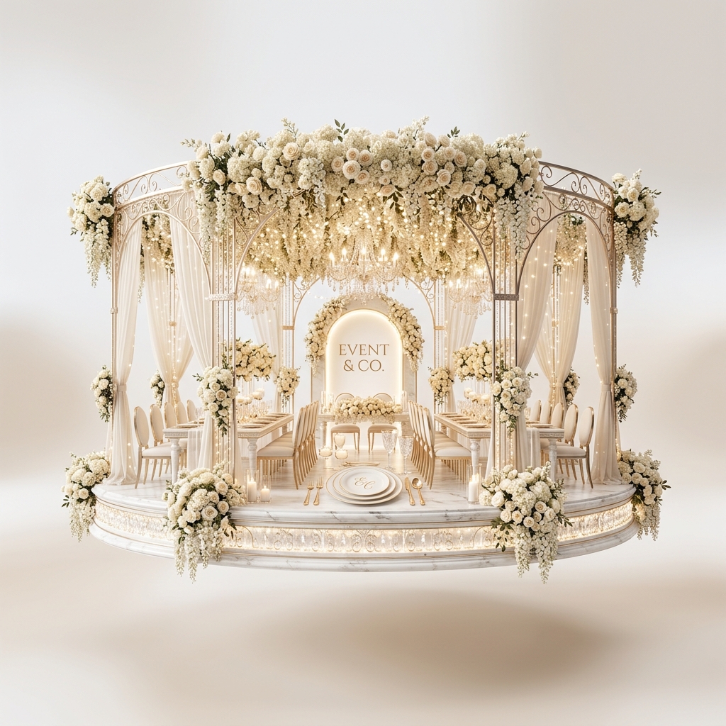 Grandia Events luxury floating setup